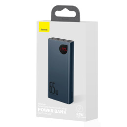 „Baseus Adaman“ nešiojamoji baterija, 2x USB / 1x USB C tipo / 1x micro USB, 20000mAh, 65W, greitas įkrovimas 4.0, maiti...