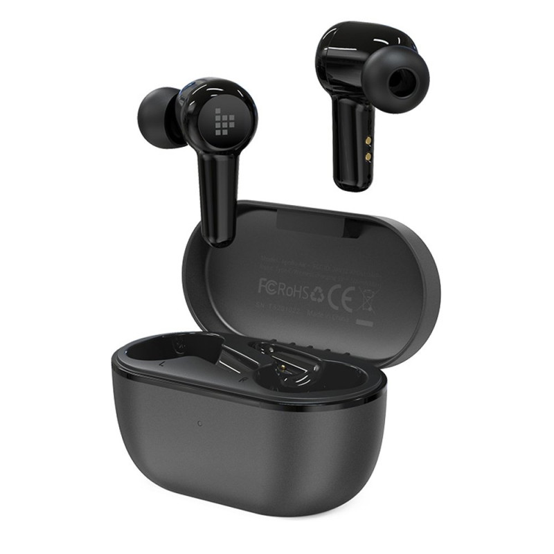 „Tronsmart Apollo Air + TWS ANC“ į ausis įdedamos vandeniui atsparios belaidės „Bluetooth 5.2“ ausinės, juodos (372359)