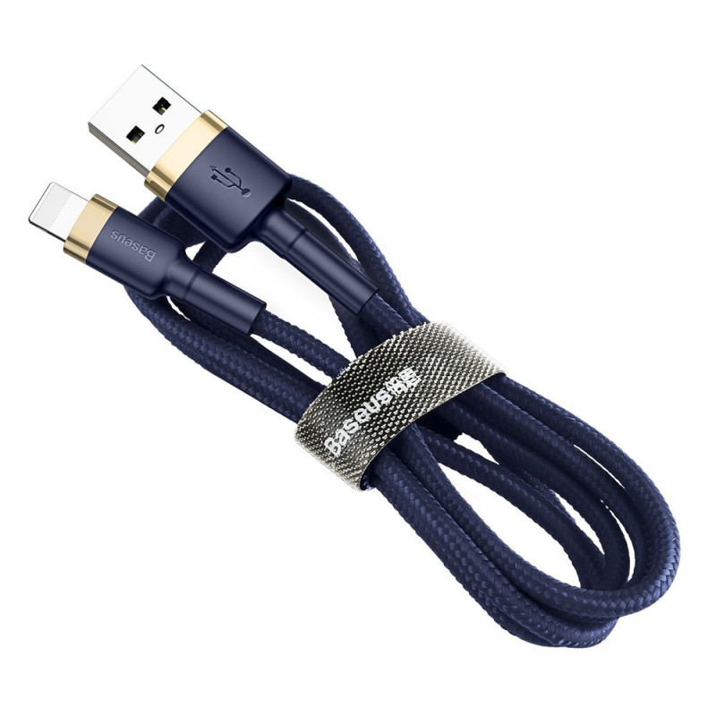 Baseus Cafule USB-A / Lightning laidas 1.5A QC 3.0 2m - mėlynai auksinis