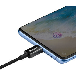 „Baseus Superior USB-A“ / „micro USB 2A“ laidas, 1 m, juodas