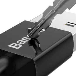 „Baseus Superior USB-A“ / „micro USB 2A“ laidas, 1 m, juodas
