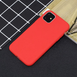 Silicone Case lankstus silikoninis dėklo dangtelis skirtas iPhone 11 Pro raudonas