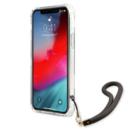 „Guess Marble Collection“ iPhone 12 / iPhone 12 Pro dėklas – pilkas