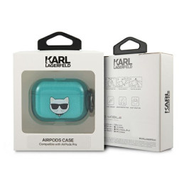 Karl Lagerfeld Choupette dėklas, skirtas AirPods Pro ausinėms – mėlynas