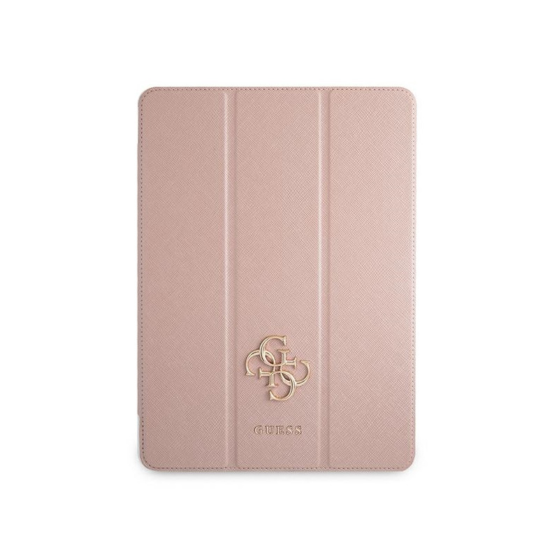 „Guess Saffiano Collection“ dėklas, skirtas „iPad 12.9“ (2021 m.) – rožinis