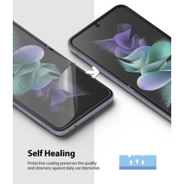 „Ringke“ 2 vnt. apsauginė plėvelė „Samsung Galaxy Z Flip 3“ ekranui (S19P043)