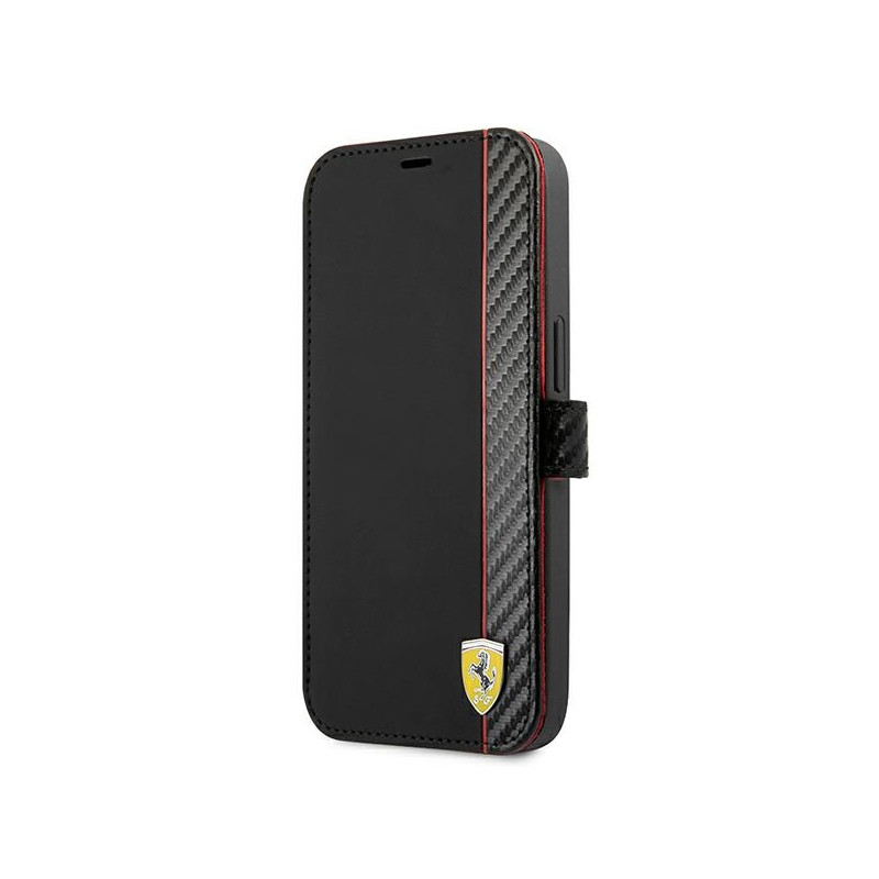 „Ferrari On Track“ anglies pluošto „iPhone 13 mini“ dėklas – juodas