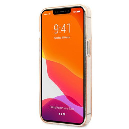 Karl Lagerfeld KLHCP13XKCTUGLGO iPhone 13 Pro Max 6.7" auksinis/ auksinis kietas dėklas Blizgučiai Karl`s & Choupette