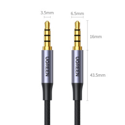 Ugreen AV183 20782 mini lizdas 3,5 mm / mini lizdas 3,5 mm 2 m laidas - pilkas