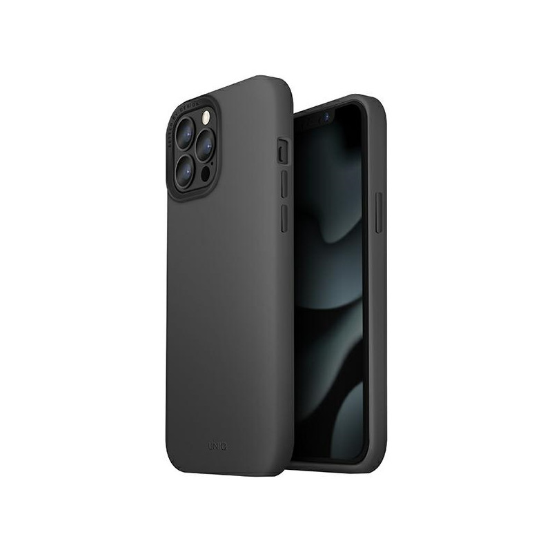 UNIQ Lino Hue MagSafe dėklas, skirtas iPhone 13 Pro Max – pilkas