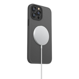 UNIQ Lino Hue MagSafe dėklas, skirtas iPhone 13 Pro Max – pilkas
