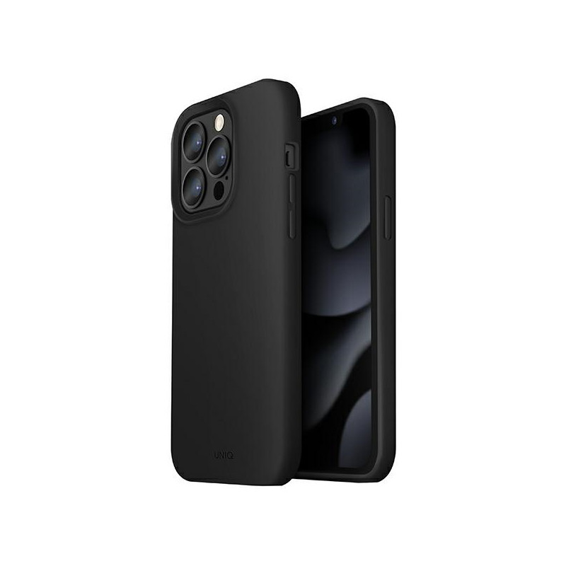 „Uniq Lino“ dėklas, skirtas „iPhone 13 Pro“ / „iPhone 13“ – juodas