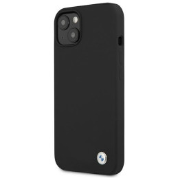 BMW silikoninis „Signature“ iPhone 13 dėklas – juodas