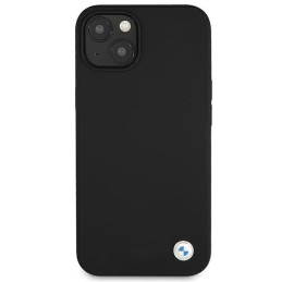 BMW silikoninis „Signature“ iPhone 13 dėklas – juodas