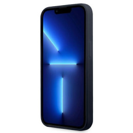 BMW silikoninis „Signature“ dėklas, skirtas „iPhone 13 Pro Max 6.7“ – tamsiai mėlynas