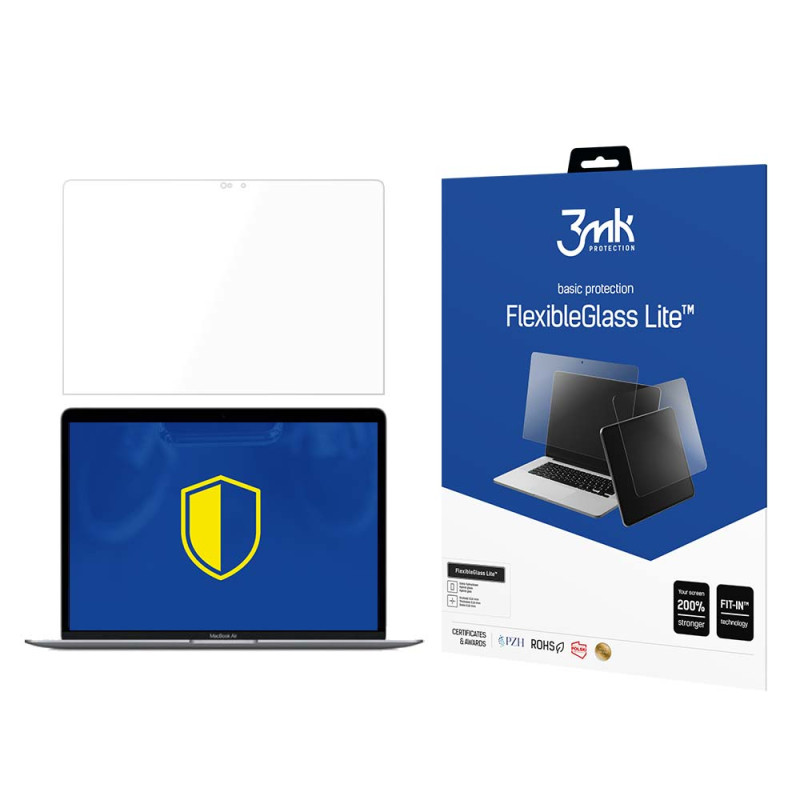 Hibridinis stiklas 3mk FlexibleGlass Lite™, skirtas „MacBook Air 13“ (2018 m.)