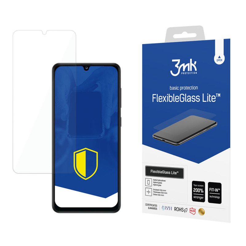 Hibridinis stiklas 3mk FlexibleGlass Lite™, skirtas Samsung Galaxy A32 4G