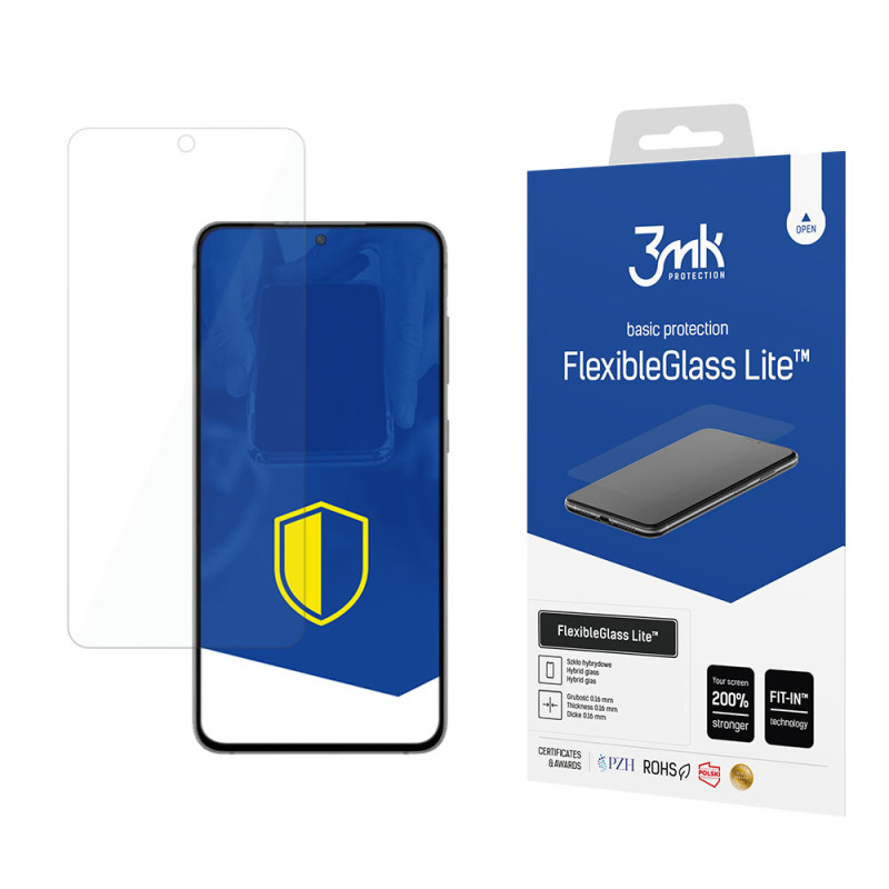 Hibridinis stiklas 3mk FlexibleGlass Lite™, skirtas Samsung Galaxy S21 FE 5G