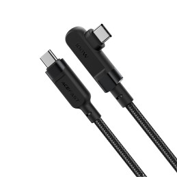 „Acefast C5-03“ juodas USB-C kabelis - USB-C PD QC 100W 5A 480Mb/ s 2m - juodas