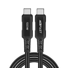 „Acefast C4-03“ juodas USB-C - USB-C PD QC kabelis 100W 5A 480Mb/ s 2m - juodas