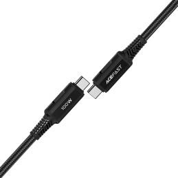 „Acefast C4-03“ juodas USB-C - USB-C PD QC kabelis 100W 5A 480Mb/ s 2m - juodas