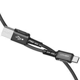 „Acefast USB“ – USB C tipo laidas 1,2 m, 3A, juodas (C1-04 juodas)