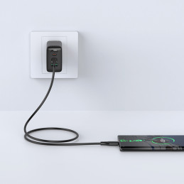 „Acefast C3-03 USB-C“ – USB-C PD QC kabelis 60W 3A 480Mb/ s 1.2m – baltas