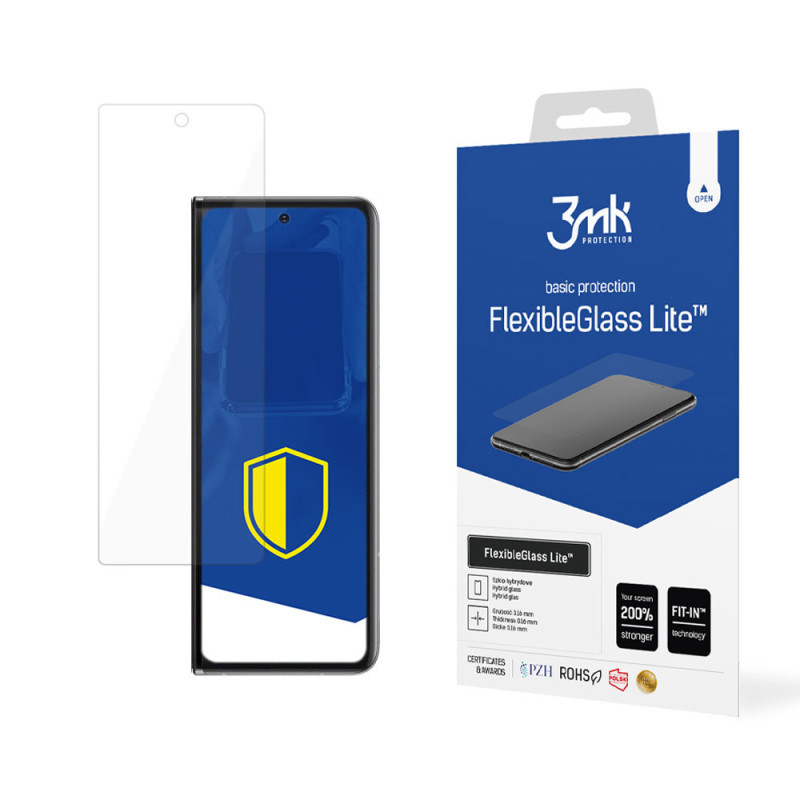 Hibridinis stiklas 3mk FlexibleGlass Lite™, skirtas „Samsung Galaxy Z Fold 2 5G“