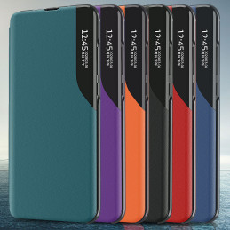 Elegantiškas ekologiškos odos atverčiamas dėklas su stovu Xiaomi Redmi Note 11 Pro+ 5G / 11 Pro 5G / 11 Pro, raudonas