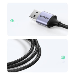„Ugreen“ daugiafunkcis adapteris, šakotuvas USB 3.0 - 3 x USB / Ethernet RJ-45 / USB Type C, pilkas (CM475)