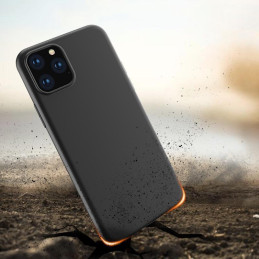 Minkštas, gelio, lankstus dėklas, skirtas iPhone SE 2022 / SE 2020 / iPhone 8 / iPhone 7, juodas