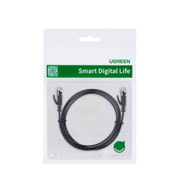 „Ugreen NW102 50176“ plokščias tinklas LAN Ethernet kat. 6,5 m - juoda