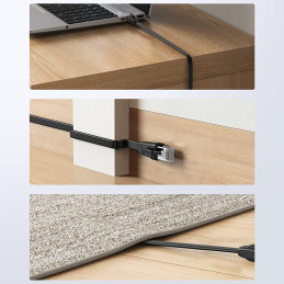 „Ugreen NW102 50177“ plokščias tinklas LAN Ethernet kat. 6,8 m - juoda