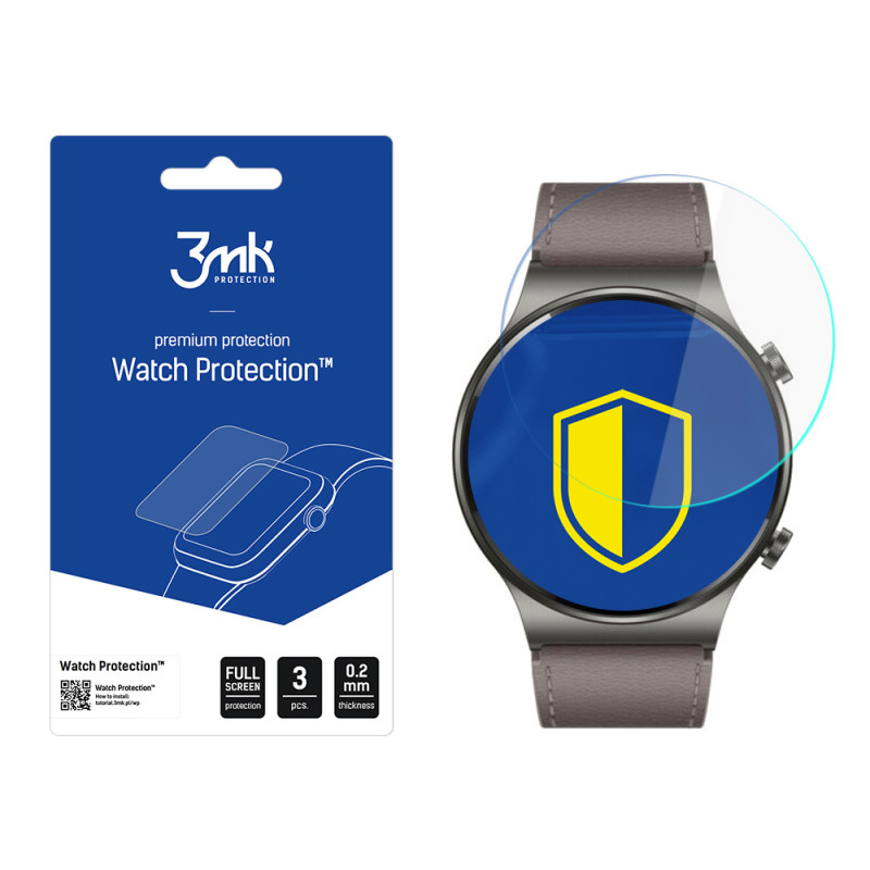 3mk Watch Protection™ ir „FlexibleGlass Lite“ hibridinis stiklas, skirtas „Huawei Watch GT 2 Pro Classic“