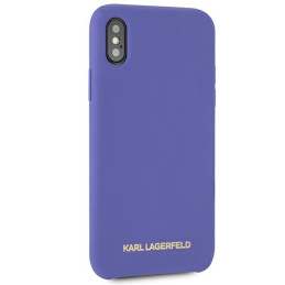 Karl Lagerfeld silikoninis iPhone X/ Xs dėklas – violetinis