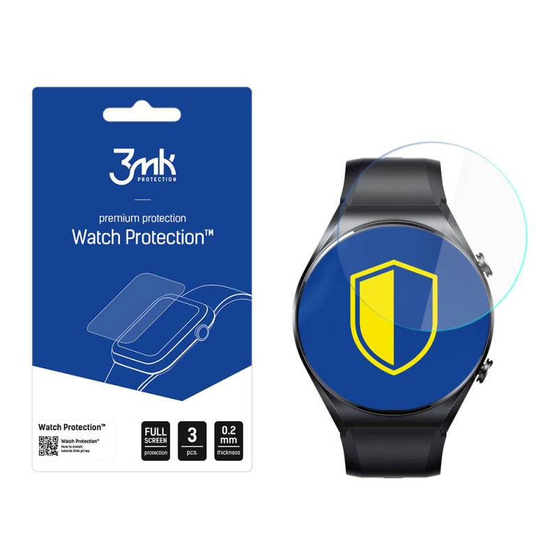 3mk Watch Protection™ hibridinis stiklas, palyginti su „FlexibleGlass Lite“, skirtas „Xiaomi Watch S1“