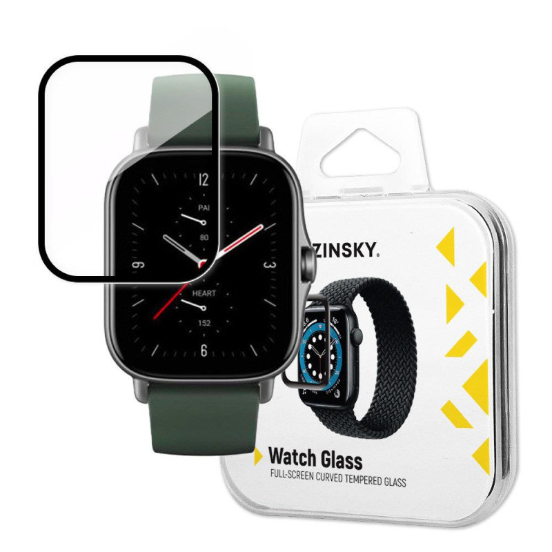 „Wozinsky Watch Glass“ hibridinis stiklas, skirtas „Xiaomi Amazfit GTS 2E“, juodas