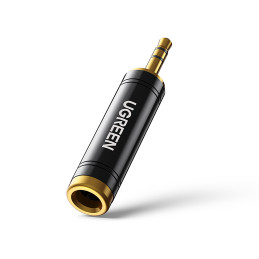 „Ugreen“ garso adapteris, 3,5 mm (vyriškas) - 6,35 mm mini lizdas (lizdas), pilkas (AV168)