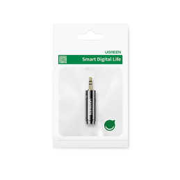 „Ugreen“ garso adapteris, 3,5 mm (vyriškas) - 6,35 mm mini lizdas (lizdas), pilkas (AV168)