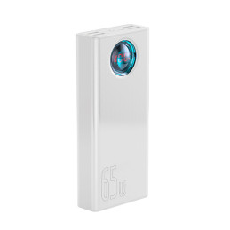 „Baseus Amblight“ išorinė baterija 65W 30000mAh, užsienio leidimas, balta (PPLG000102)