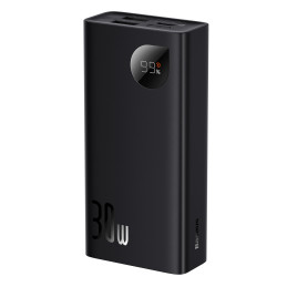 „Baseus Adaman2“ nešiojama baterija su skaitmeniniu ekranu, 10000mAh, 30W, 2 x USB / 1 x USB C tipo, užsienio leidimas, ...