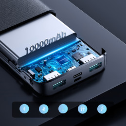 „Joyroom“ išorinė baterija 22,5 W 10000 mAh PD QC3.0 AFC, juoda (JR-QP191)