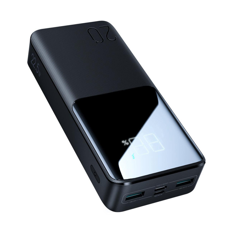 „Joyroom“ išorinė baterija 20000mAh 22.5W PD QC3.0 AFC, juoda (JR-QP192)