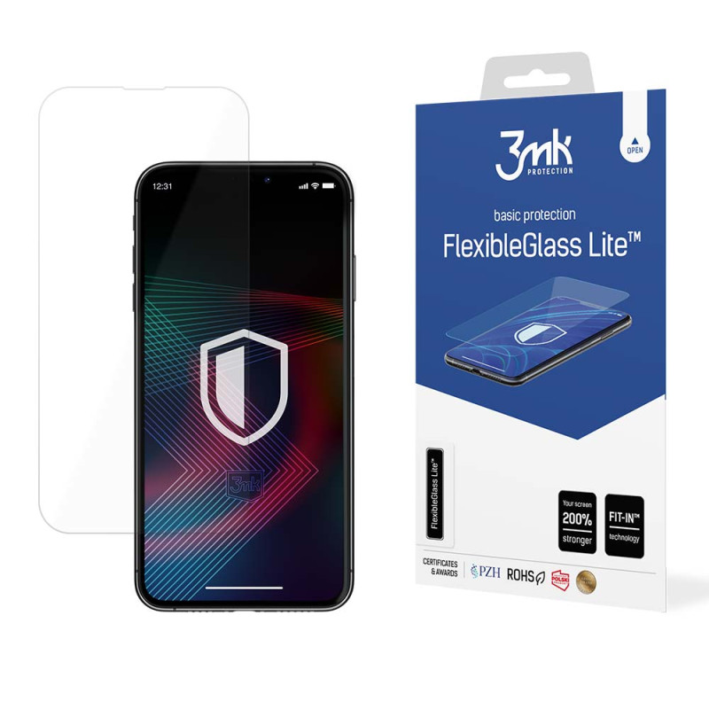 Hibridinis 3mk „FlexibleGlass Lite™“ stiklas, skirtas „iPhone 14“ / „iPhone 14 Pro“