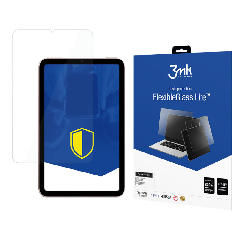 Hibridinis stiklas 3mk FlexibleGlass Lite™, skirtas iPad Mini 6