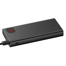 „Baseus Adaman“ nešiojama baterija su greito įkrovimo funkcija 20000mAh 22.5W + USB-A - USB-C 3A laidas 0.3m, juoda
