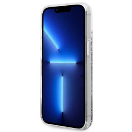 „Karl Lagerfeld Liquid Glitter Big KL“ dėklas, skirtas „iPhone 14“ – sidabrinis