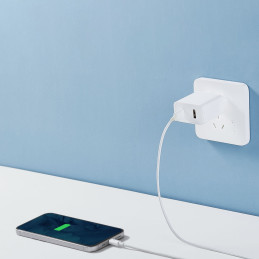 „Xiaomi“ kelioninis įkroviklis „BHR4996GL“ USB-A / USB-C 33W PD sieninis įkroviklis - baltas