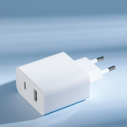 „Xiaomi“ kelioninis įkroviklis „BHR4996GL“ USB-A / USB-C 33W PD sieninis įkroviklis - baltas