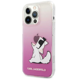 Karl Lagerfeld Choupette Fun iPhone 14 Pro 6.1" dėklas – rožinis